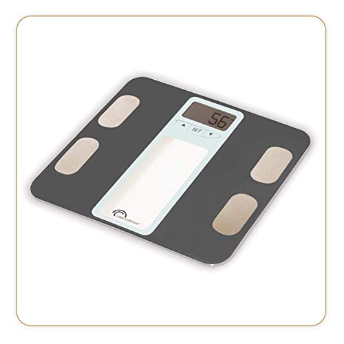 LITTLE BALANCE 8191 Personenwaage, Tempered Glass, Grau von LITTLE BALANCE