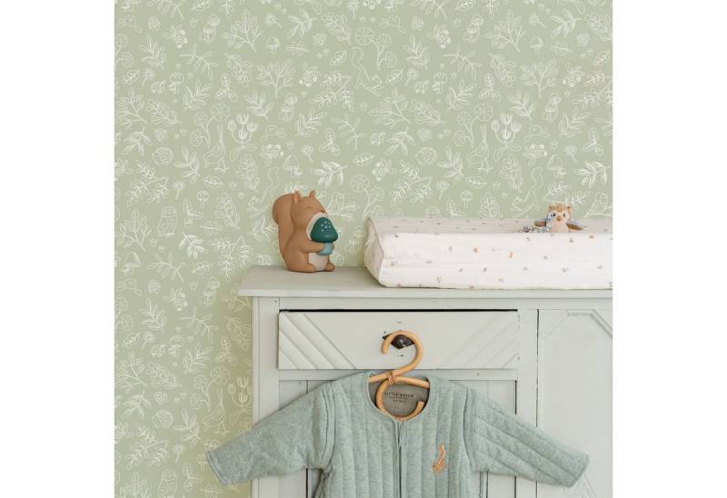 LITTLE DUTCH Vliestapete Forest Wonders, glatt, grafisch, (1 St), Design Tapeten von LITTLE DUTCH