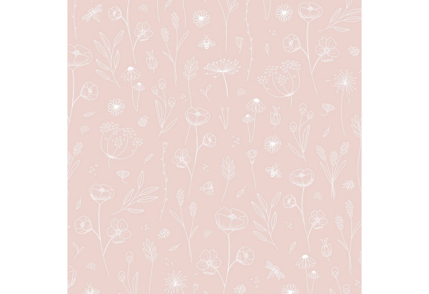 LITTLE DUTCH Vliestapete Wild Flowers, 10 m x 52 cm von LITTLE DUTCH