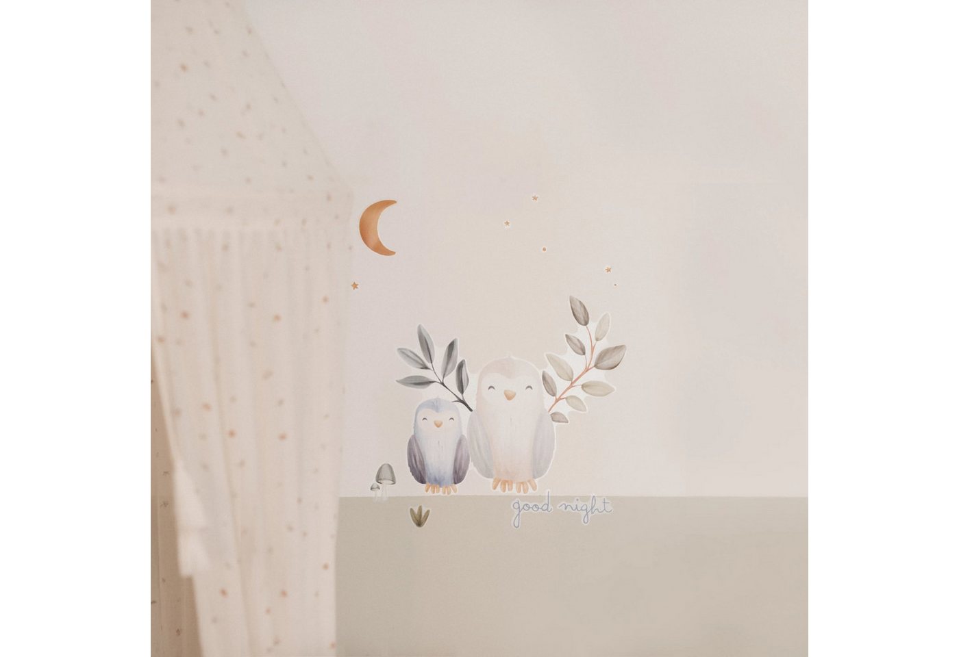 LITTLE DUTCH Wandtattoo Wandsticker Set Forest Friends Good Night (45x40cm) (1 St) von LITTLE DUTCH