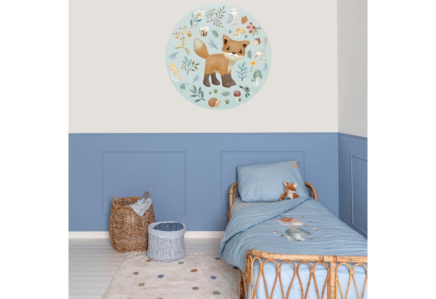 LITTLE DUTCH Wandtattoo Wandsticker XL Forest Friends (100x100cm) (1 St) von LITTLE DUTCH