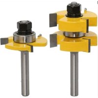 2-teiliges Nut- und Feder-Schlagmesserset, 8-Griff, 3-Zinken-T-Schaft-Messerset, 8-mm-T-Schaft-Form, Holzbearbeitungswerkzeug 2-teiliges Nut- und Feder-Schlagmesserset, 8-Griff, 3-Zinken-T-Schaft-Messerset, 8-mm-T-Schaft-Form, Holzbearbeitungswerkzeug von LITZEE