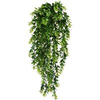 Künstliche Ranken zum Aufhängen, künstliche Grünpflanzen für Hochzeiten, drinnen und draußen, Wandbehang, Pflanzgefäß, Balkon, Zaun, Spalier, 2 Stück von LITZEE