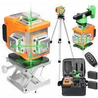 Litzee - Multifunktionaler 16-Linien-Laser-Level 3Ḟ Selbstnivellierungsfunktion Nivellierwerkzeug Omnidirektionaler Boden- und Wandaufkleber von LITZEE