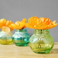 Boho Dekor Schreibtisch Accessoires Organizer Glas Vase Bud College Student Geschenk Stiftehalter Henna Schlafzimmer von LITdecor