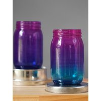 Mason Jar Dekor Büro Schreibtisch Accessoires Stiftehalter Organizer College Student Geschenk Hippie von LITdecor