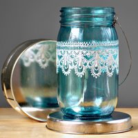 Shabby Chic Dekor Bauernhaus Stiftehalter Mason Jar Büro Boho Schreibtisch Organizer Zubehör Shabby Chic Dekor Bauernhaus Stiftehalter Mason Jar Büro Boho Schreibtisch Organizer Zubehör von LITdecor