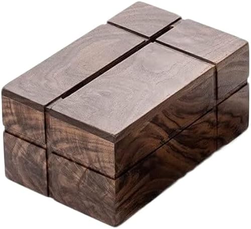 LIUBOOZ Kreative Taschentuchbox aus schwarzem Walnussholz – rechteckige Taschentuchbox aus massivem Holz von LIUBOOZ