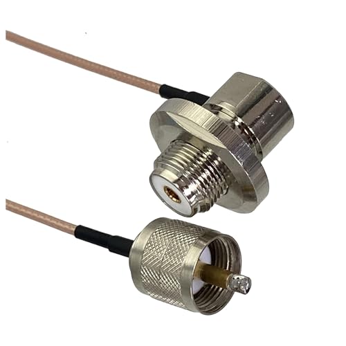 LIUCH 1 Stücke RG316 Kabel UHF PL259 SO239 Auf SMA/UHF/BNC Stecker & Buchse Jack Crimp RF Jumper Zopf 4 zoll ~ 10FT(Beige,6inch (15CM)) von LIUCH