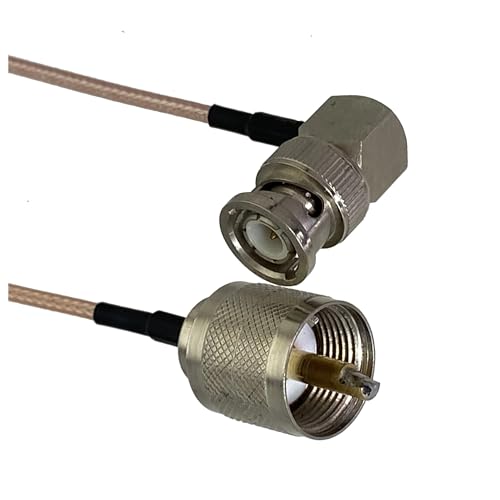 LIUCH 1 Stücke RG316 Kabel UHF PL259 SO239 Auf SMA/UHF/BNC Stecker & Buchse Jack Crimp RF Jumper Zopf 4 zoll ~ 10FT(Black,2FT (60CM)) von LIUCH