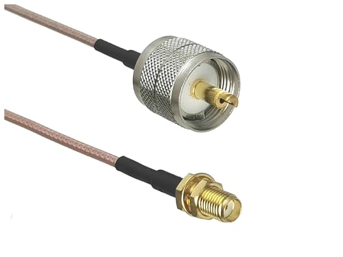 LIUCH 1 Stücke RG316 Kabel UHF PL259 SO239 Auf SMA/UHF/BNC Stecker & Buchse Jack Crimp RF Jumper Zopf 4 zoll ~ 10FT(Dark Grey,12inch (30CM)) von LIUCH