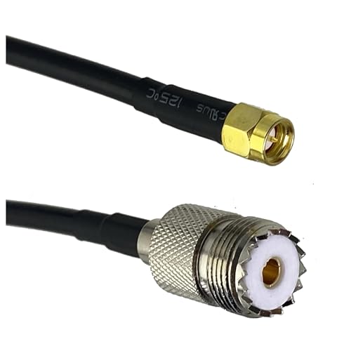LIUCH 1 Stücke RG58 Kabel UHF SO239 Weibliche Jack Auf SMA Stecker RF Koaxial Gerade 6 zoll ~ 20M(1.5M) von LIUCH