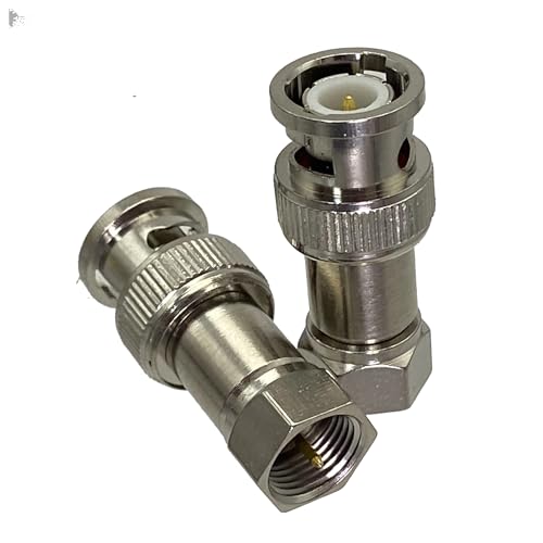LIUCH 1 stücke Adapter BNC Auf F TV Stecker & Weibliche Jack RF Koaxial Stecker Draht Terminals Gerade(BNC M to F M) von LIUCH