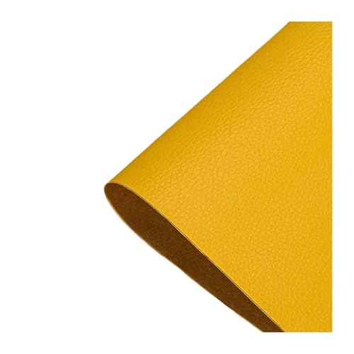 LIUCH 10–300 cm selbstklebendes Leder-Reparaturflickenband, selbstklebend, for Sofa, Motorrad, Autositz, Tasche, Heim, Laken, Flicken(Yellow,100 x 138cm) von LIUCH