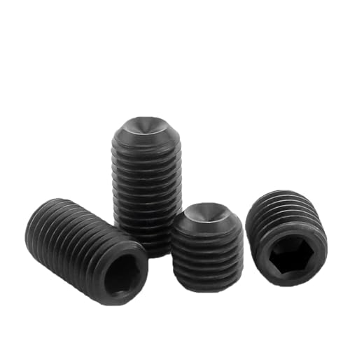 LIUCH 10 Stück/Handstellschrauben M12 M16 M20 M24 Befestigungsschrauben Innensechskantschrauben aus Kohlenstoffstahl, Härtegrad 12.9(16mm x10pcs,M12) von LIUCH