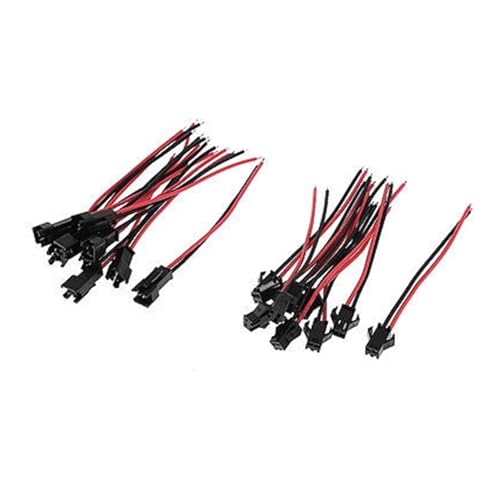 LIUCH 10 Stücke Schwarz Rot 8cm Länge 2 Pins EL Draht Kabel Anschlüsse LIUCH 10 Stücke Schwarz Rot 8cm Länge 2 Pins EL Draht Kabel Anschlüsse von LIUCH