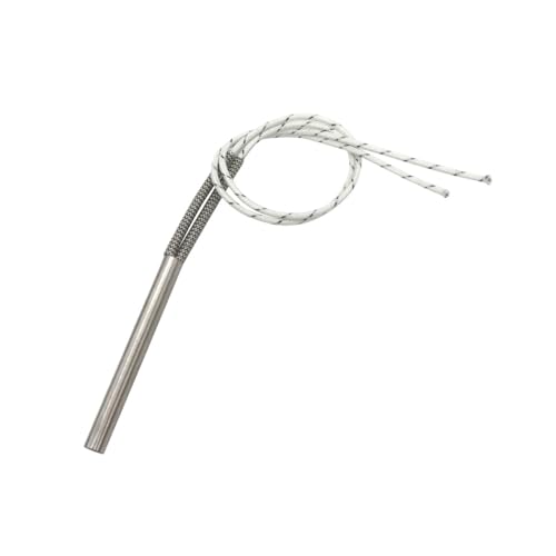 LIUCH 10 stücke Patrone Heizelement Single-End Elektrische Wärme Rohr AC110V/220V/380V 160W/200W/260W 8x80mm/0,314x3,15 "Für Formen(110V,304SUS 8x80mm 200W) von LIUCH