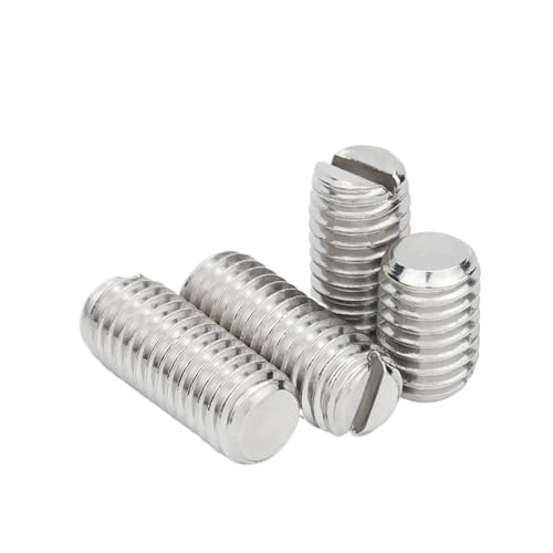 LIUCH 10 teile/los Edelstahl Schlitz Stellschraube Mit Kegelkuppe M1.6 M2 M2.5 M3 M4 M5 M6 M8 DIN551(2mm x10pcs,M2.5) von LIUCH