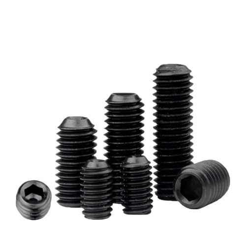 LIUCH 100 teile/los Headless Set Schraube M2 M2.5 M3 M4 M5 M6 M8 M10 Carbon Stahl Innensechskant-satz Screen Ew Härte 12,9 GRADE(16mm x100pcs,M2.5) von LIUCH