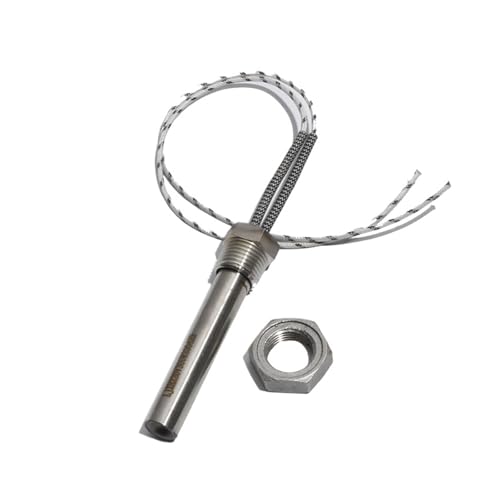 LIUCH 12 V/24 V/36 V/48 V DN8/12,8 mm Gewinde Patronenheizelement 60-250 W x 50-200 for Heißformpressmaschinen 1 Stück(With nut,48V_100W DN8 8X80MM) von LIUCH