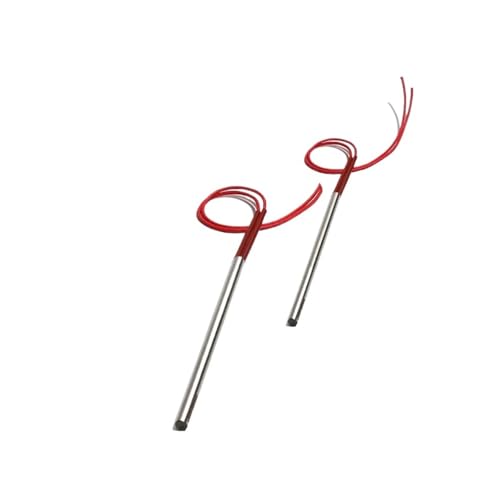 LIUCH 12 mm × 380 mm-500 mm zylindrische Heizpatronen, 1100 W-1500 W, für Heizanwendungen, 110 V/220 V/380 V, 2 Stück/Charge (110 V, 1200 W, 12 x 420 mm) von LIUCH