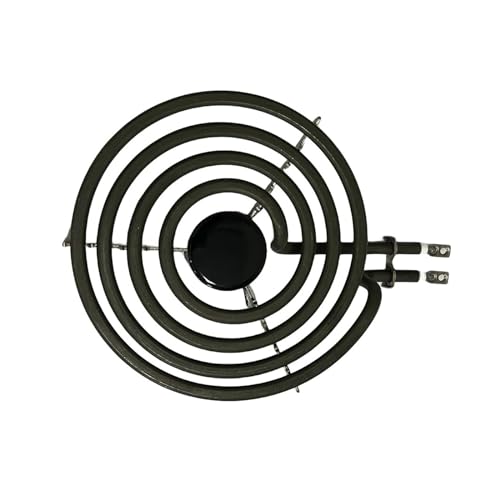 LIUCH 1500 W, 230 V, 6 Zoll, Herdplatte aus 304er Edelstahl, Ersatz-Oberflächenbrenner, 4 Ringe, Heizrohr in Pfannkuchenspulenform, mit Stativ(4coil-sheet) von LIUCH