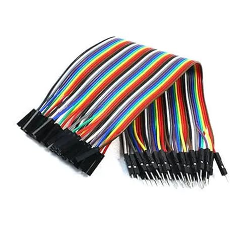 LIUCH 1PC 40P Buchse auf Stecker Breadboard Jumper Kabel Draht 2,54 mm(Length 600mm) von LIUCH