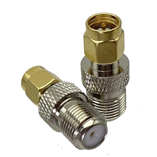 LIUCH 1Pcs Adapter F TV Zu SMA Stecker & Weibliche Jack Gerade RF Koaxial Stecker for Antenne Draht Terminals(F Jack to SMA Male) von LIUCH