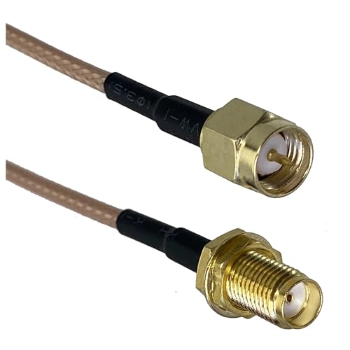 LIUCH 1Pcs Kabel SMA-Stecker Auf SMA-Buchse Schottmutter RG316 Stecker Draht Terminal RF Jumper Pigtail 7CM ~ 5M(10FT (3M)) von LIUCH