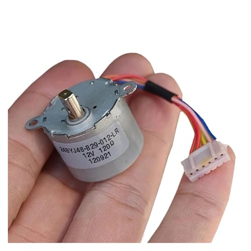 LIUCH 24BYJ48 DC 12 V Mikro-Getriebe-Schrittmotor Mini 24 mm 2-Phasen-6-Draht-Getriebe-Reduktions-Schrittmotor DIY-Klimaanlagen-Schwenkmotor von LIUCH