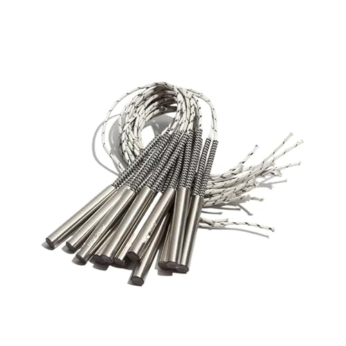 LIUCH 5 STÜCKE 12,5mm 98~115mm 316SUS Rohrheizkörper Heizpatrone 110/220/380 V 500/510/530/560/580 Watt Elektrisches Formelement(110V,530W 12.5x105mm(DxL)) von LIUCH