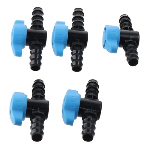 LIUCH 5 Stück 16 mm Inline-Kugelhahn Tropfbewässerung Schwarz & Blau Kunststoff Wasserventil Widerhaken Kugelhahn Wasser, Öl, Gas LIUCH 5 Stück 16 mm Inline-Kugelhahn Tropfbewässerung Schwarz & Blau Kunststoff Wasserventil Widerhaken Kugelhahn Wasser, Öl, Gas von LIUCH