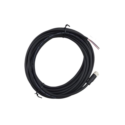 LIUCH 5 m PVC-LineSensor-Anschlusskabel, wasserdichter M8-Stecker, männlich und weiblich, gerade, 3-polig, 4-polig(3pin Female 5m) von LIUCH