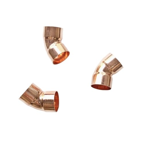 LIUCH 67 76 80 89 108 133 mm ID Kupfer-Endeinspeisung, Lötverbindung, 45-Grad-Winkelstück for Klimaanlage(ID 133mm Wall 2.7mm) von LIUCH