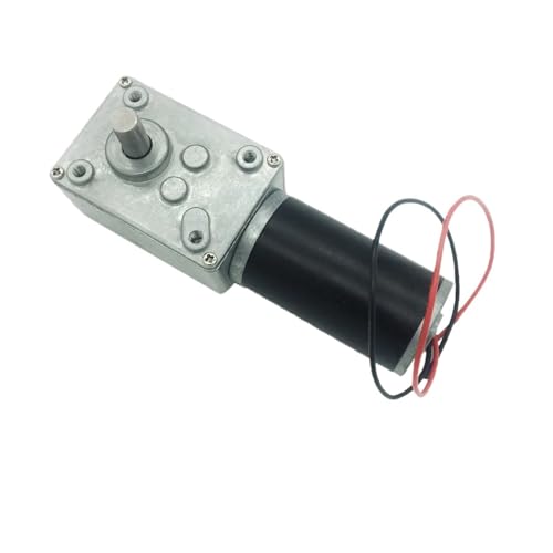 LIUCH A58SW31ZY 7–470 U/min DC 24 V Schneckengetriebemotor 1,6–70 kg.cm hohes Drehmoment D-Welle 12 V Motor rotierende Tischtür selbstsichernd(Package A,5RPM_12V) von LIUCH