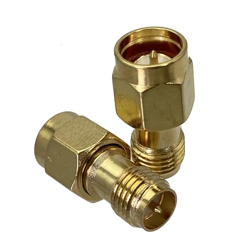LIUCH Adapter SMA/RP-SMA auf SMA/RPSMA Stecker & Buchse Gerade & Rechtwinklig HF-Koaxialstecker 1 Stück(SMA M to RPSMA F Q) von LIUCH