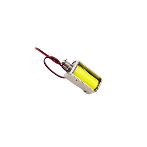 LIUCH DC 3V 5V 12V Mini Block Solenoid-elektromagnet Solenoid Durch Push-pull Rahmen 4mm Hub Linie Länge 100 Mm 2,4 W(B DC 6V) von LIUCH