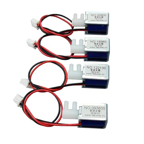 LIUCH DC 4,5 V 6 V 12 V 24 V kleines Wasserventil elektromagnetisches, normalerweise geschlossenes N/C-Wasserdurchflussregelventil(DC 12.0V) von LIUCH