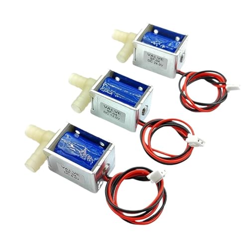 LIUCH DC 6V 12V 24V Kleines elektrisches Magnetventil, normalerweise geschlossen (N/C) Mikro-Wasserdurchflussregelventil for die Blumenbewässerung(DC 6.0V) von LIUCH