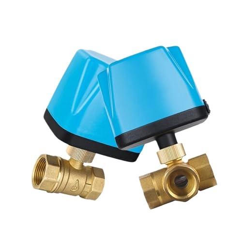 LIUCH DC12V-24V oder AC220V Elektrischer Messing-Kugelhahn, 3-Draht-2-Steuerung Elektrischer Kugelhahn 2-Wege, 3-Wege DN15 DN20 DN25 DN32 DN40 DN50(DN40,220V_NORMALLY CLOSED) von LIUCH