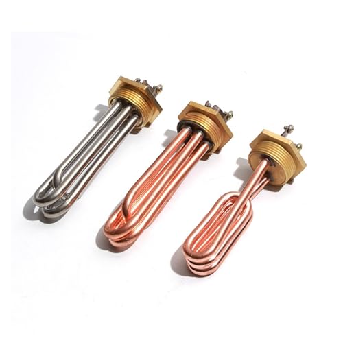 LIUCH DN32 1 1/4 "1,25" Elektrisches Heizelement 220 V Dampfmilchschäumer Heizrohr Zubehör stück(Orange) von LIUCH