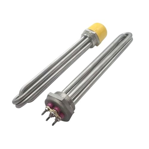LIUCH DN50 Heizelement Heizung 304SS 220V/380V 6KW/9KW/12KW/15KW/18KW für wärmeleitenden Ölofen/Reaktionskessel (220V, 12KW500L DN50 304SS) von LIUCH