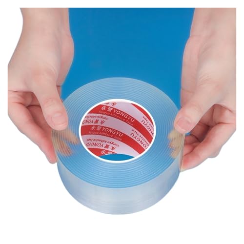 LIUCH Einseitiges Nano-Klebeband, transparent, schimmelhemmend, wasserdicht, Acryl-Klebeband, wiederverwendbar, abwaschbar, Klebebänder, Küchen- und Badezimmerzubehör(10M_50MM) von LIUCH