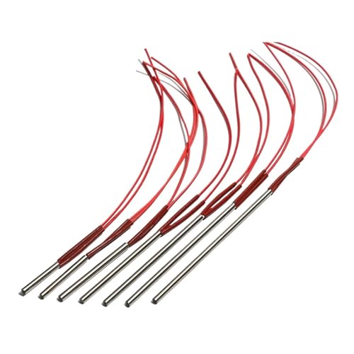 LIUCH Heizpatrone, Edelstahl, einseitig, Heizrohr, 9/10/12/12,5 mm x 130–200, for industrielle Schleifwerkzeuge, 10 Stück(220V 400W 12.5x130mm) von LIUCH