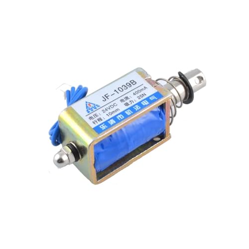 LIUCH JF-1039 1039B Dc 12V 25N Hub 10mm Pull Push Typ Linear Solenoid-elektromagneten(JF-1039B,12V) von LIUCH