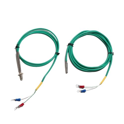 LIUCH K-Typ M6-Schraube Thermoelement 5x30 Edelstahlsonde Hochtemperatur 0-200 °C Widerstand Silikon Flexibler Draht 1 Stück(M6 Thread,CABLE LENGTH 4M_K TYPE) von LIUCH