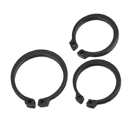 LIUCH M3 M4 M5 M6 M7 M8 M9 M10-M130 Schwarz 65mn Mangan Welle Halte Sprengring Unterlegscheibe Lager C Typ Externe Sicherungsring(M100-(2PCS)) von LIUCH