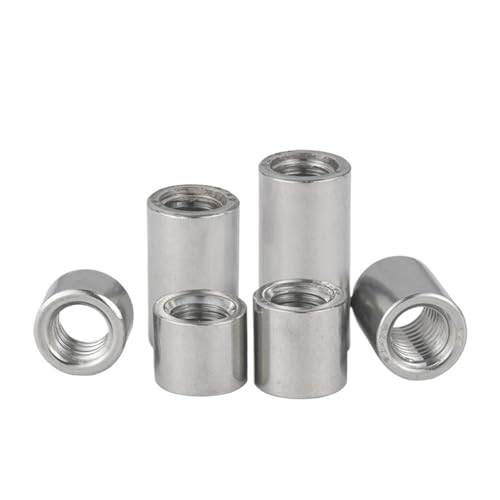LIUCH M3 M4 M5 M6 M8 M10 M12M14M16 304 Edelstahl Verlängerung Verdicken Runde Spalte Joint Kupplung Mutter Zylindrische Verbinden Schraube Mutter(M6xOD10x30mm(2pcs)) von LIUCH