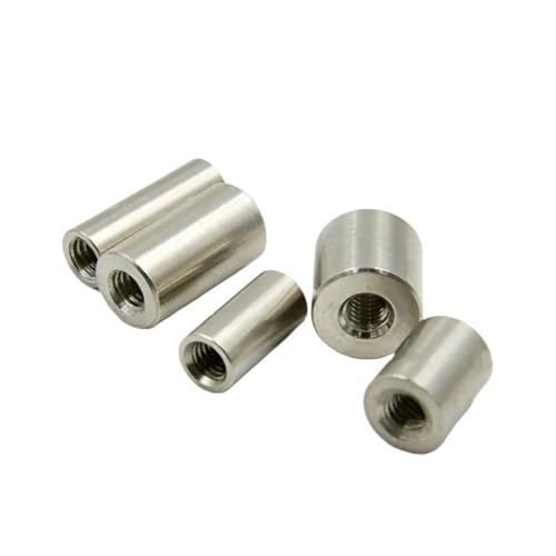 LIUCH M8 M10 M12 M14 M16 304 Edelstahl Verlängern Runde Kupplung Mutter Innengewinde Zylindrische Joint Mutter Hülse Rohr Muttern(M10x16x25(2pcs)) von LIUCH