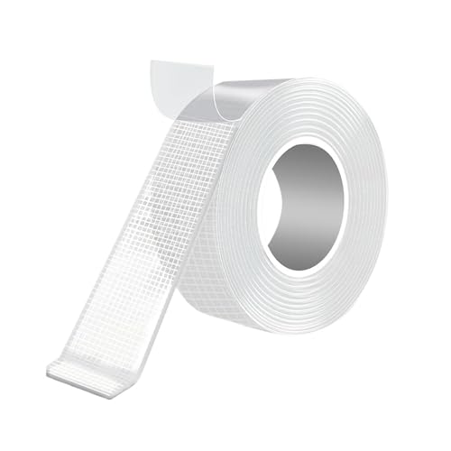 LIUCH Nano Tape Extra Starkes doppelseitiges Klebeband, strapazierfähig, entfernbar, wasserdicht, superstarkes Montageband for Wände und Poster(B-performance,39IN-1M_0.04IN-1MM_1.18IN-30MM) von LIUCH